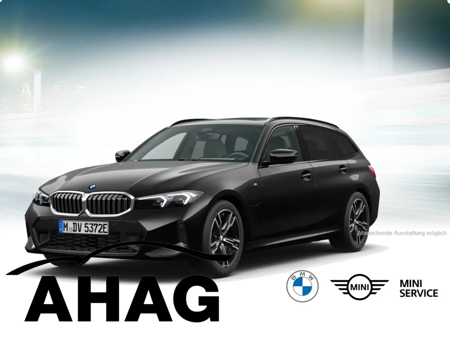 BMW 330 e xDrive Touring Automatic Navi Panoramadach Bluet Schwarz - 2