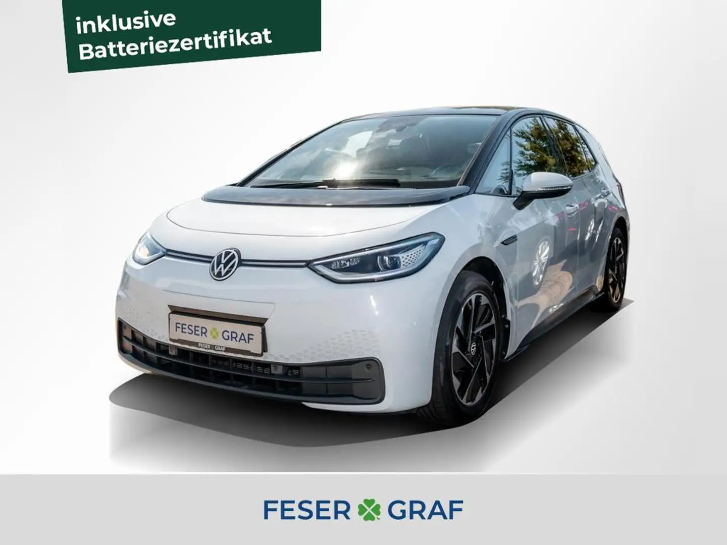 Volkswagen ID.3 Pro Performance MATRIX/ACC/PANO/WÄRMEPUMPE Weiß - 1