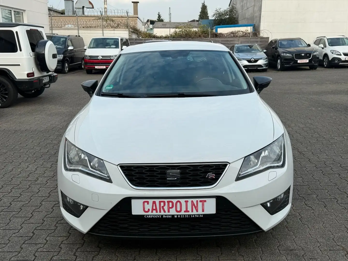SEAT Leon FR KLIMA/8FACH/SHZ/PDC/TEILLEDER/1.HAND Bílá - 2
