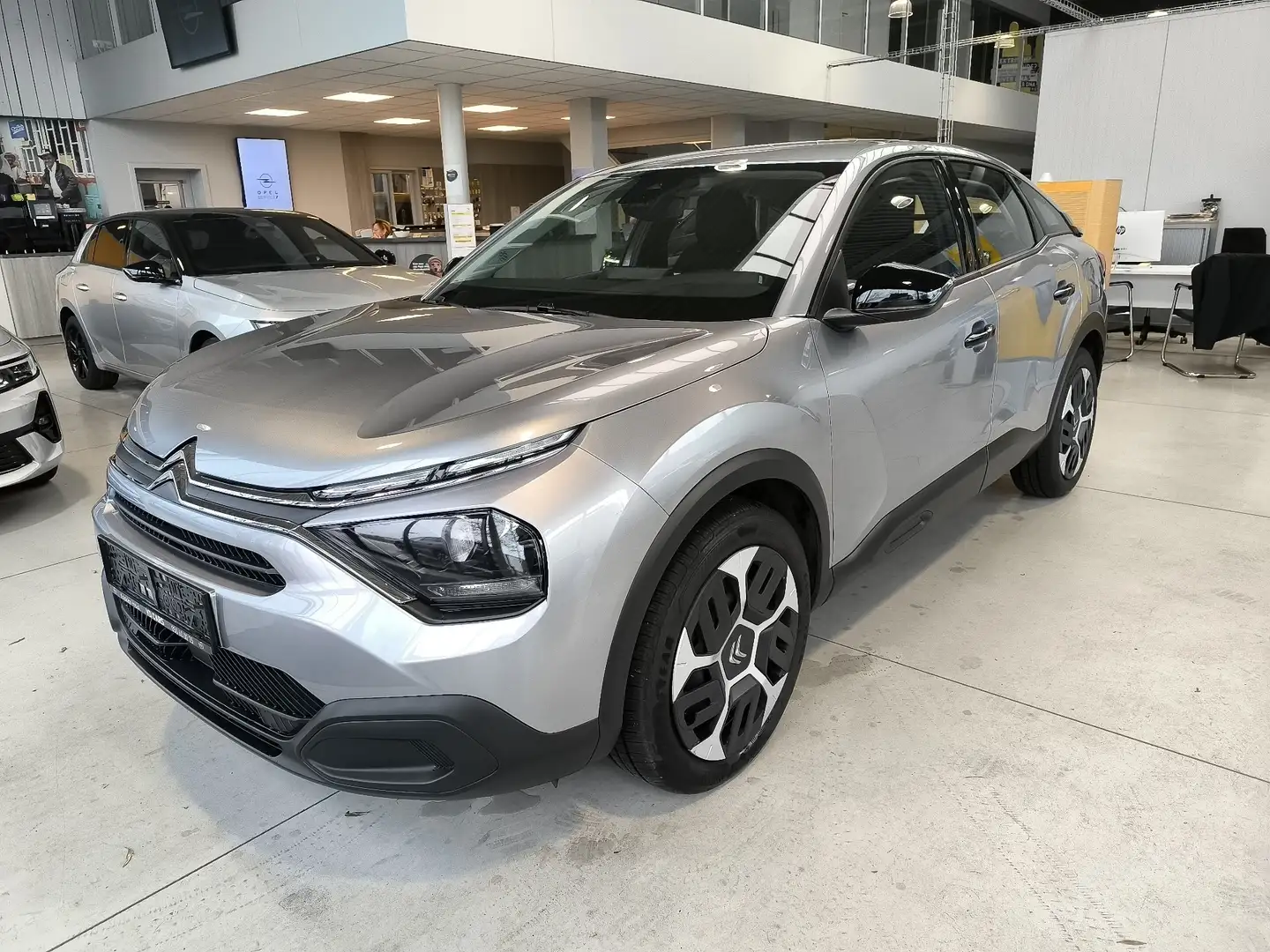 Citroen C4 1.2 Turbo *ParkS.A+CAM*CruisC*LaneAss.*A/C*ApplCP* Argent - 1