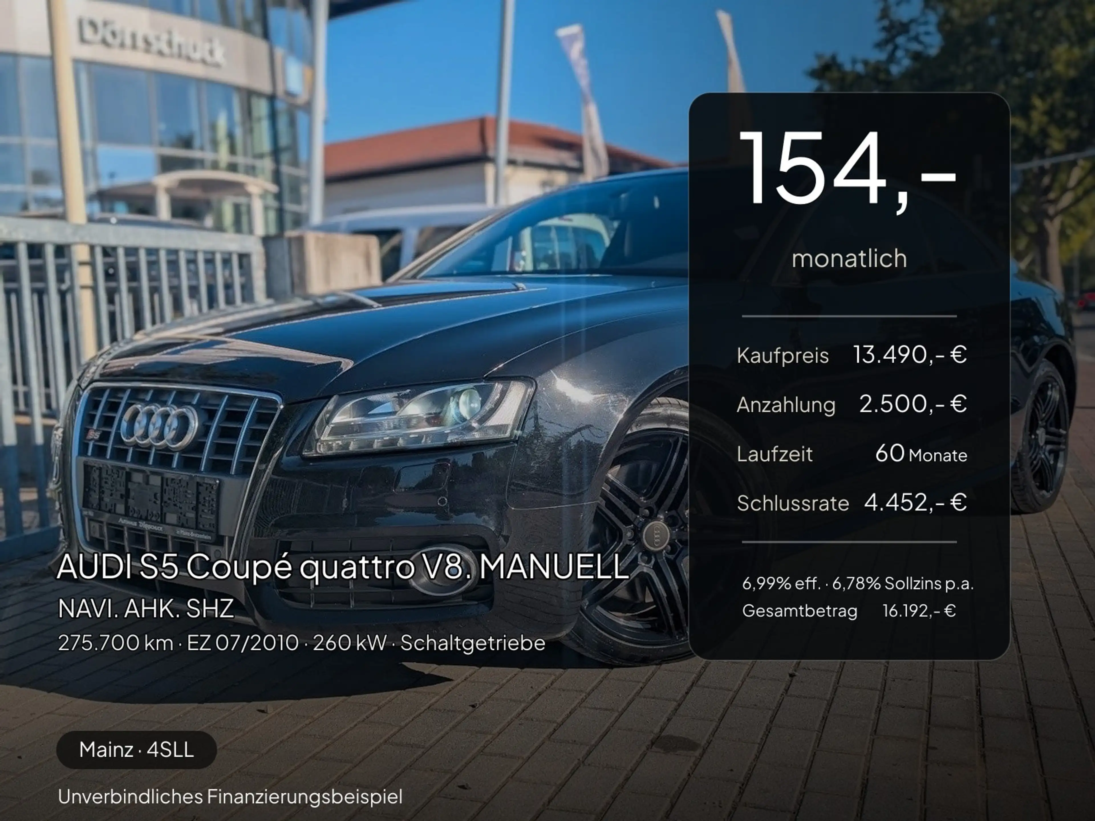 Audi S5 S5 Coupé quattro V8. MANUELL. NAVI. AHK. SHZ — photo 2