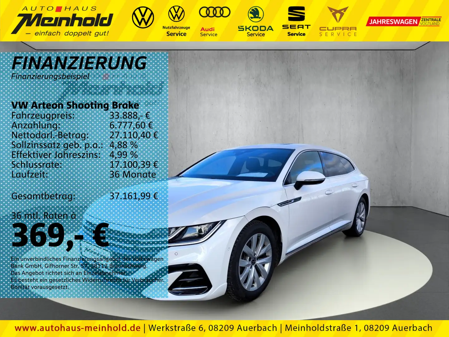 Volkswagen Arteon 2.0 TDI DSG 4M R-Line,Dach Weiß - 1
