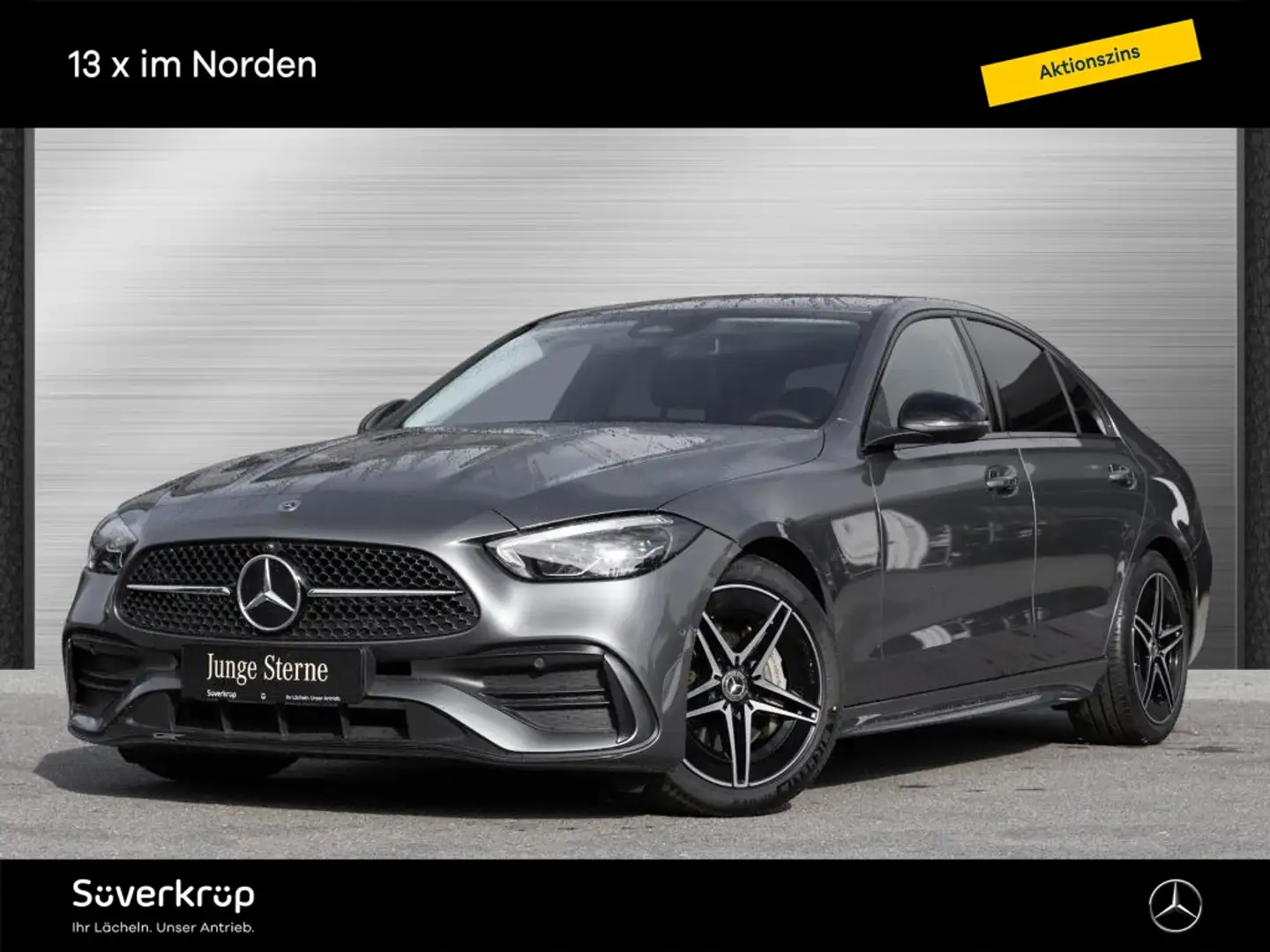 Mercedes-Benz C 220 d , AMG NIGHT MEMO KAMERA SPUR PDC SHD SHZ Grau - 1