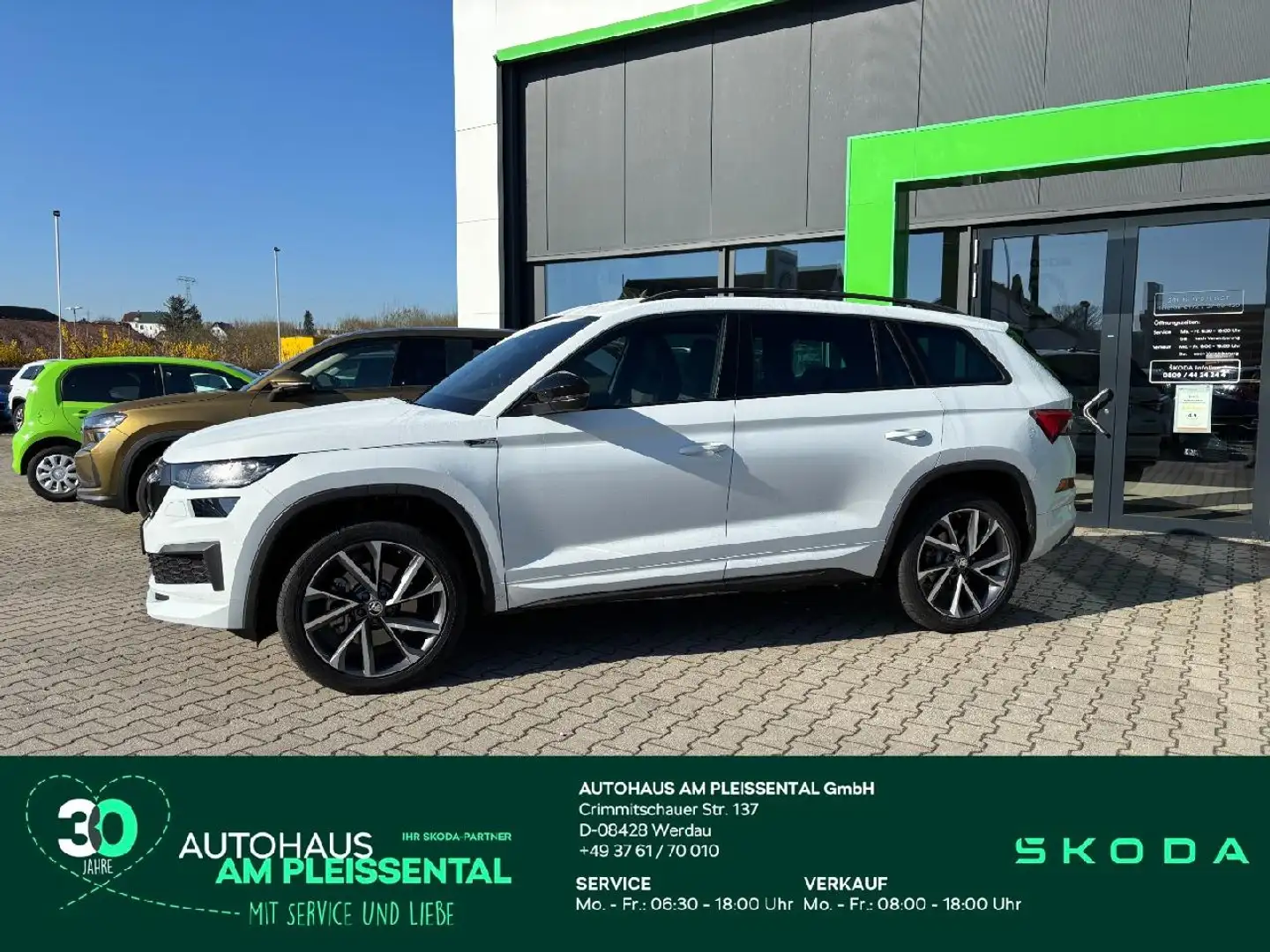 Skoda Kodiaq Sportline 147 kW DSG 4x4 AHK*beh.WSS*Navi Blanc - 1
