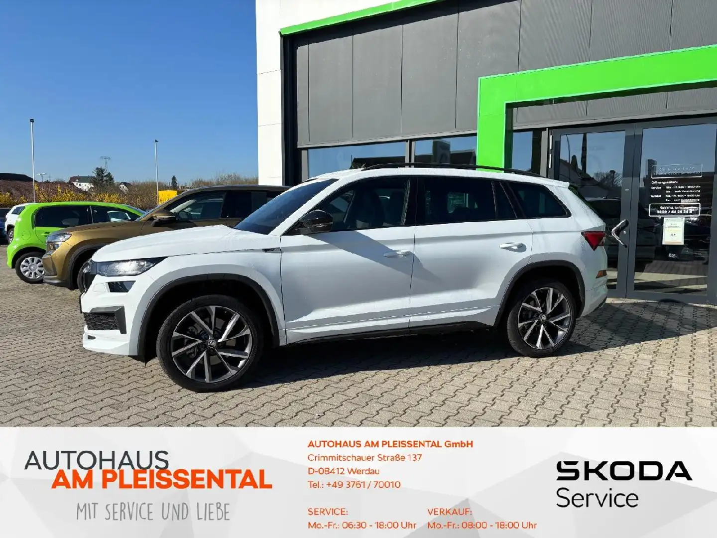 Skoda Kodiaq Kodiaq 2.0 TDI DSG 4x4 Sportline AHK*beh.WSS*Navi Blanc - 1