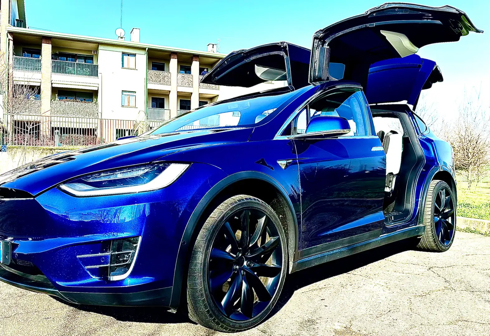 Tesla Model X Model X Long Range Plus awd Blu/Azzurro - 1