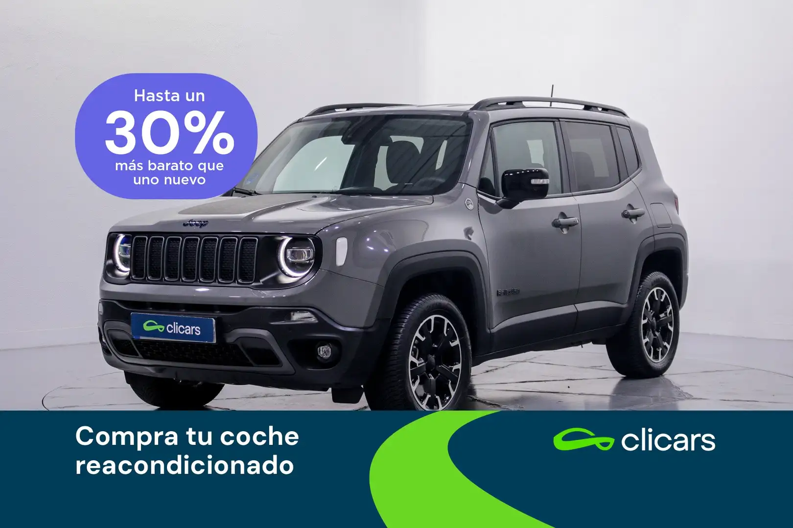 Jeep Renegade 1.3 PHEV Trailhawk 4x4 Aut. 177KW Gris - 1