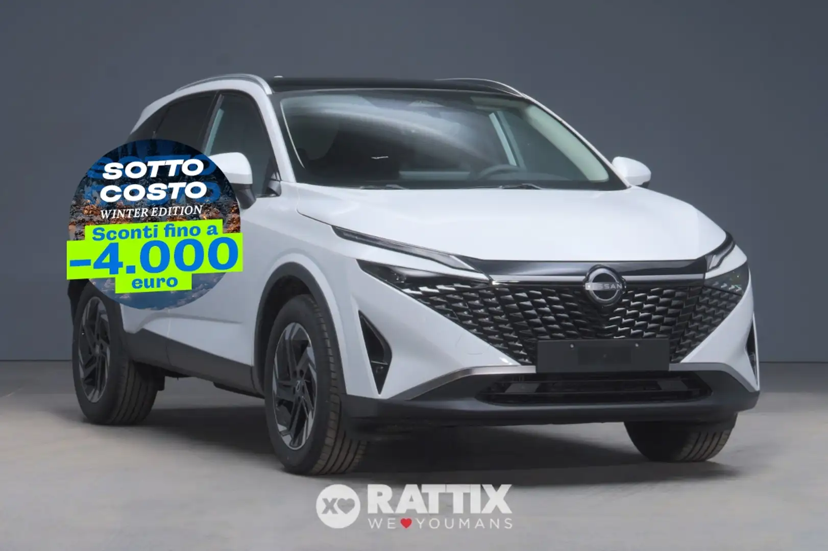 Nissan Qashqai 1.3 mhev 140CV N-Connecta 2wd + tetto panoramico Bianco - 1