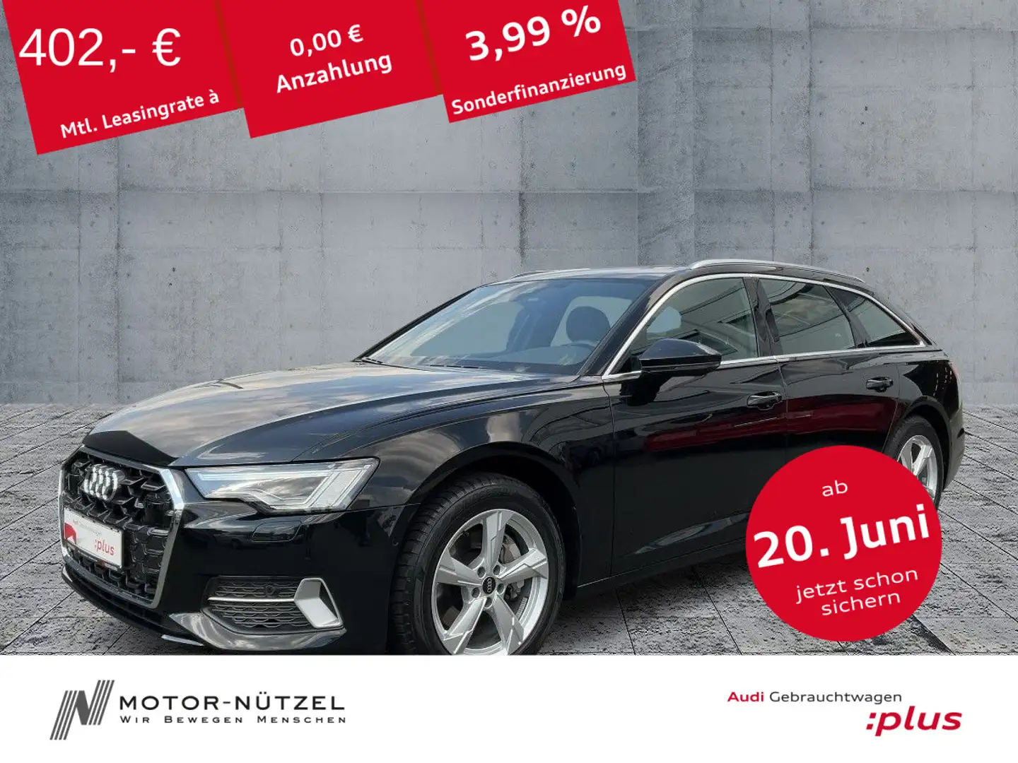 Audi A6 45 TFSI ADVANCED MATRIX+NAVI+ACC+PANO Schwarz - 1