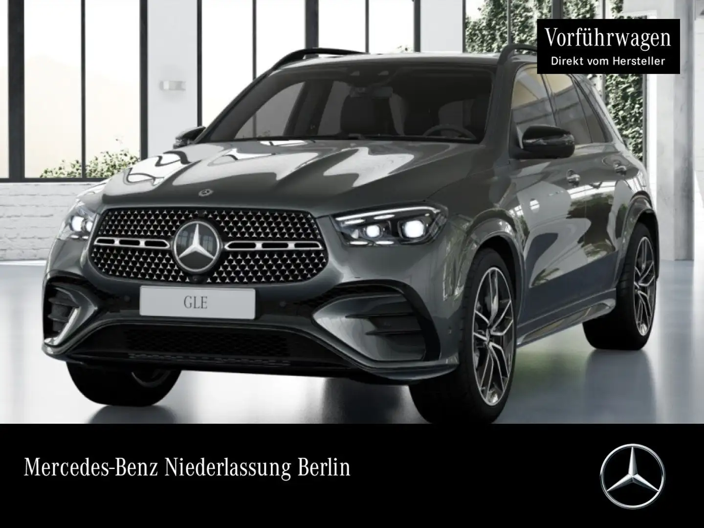 Mercedes-Benz GLE 350 de 4M AMG+NIGHT+PANO+360+AHK+MULTIBEAM+22" Gris - 1