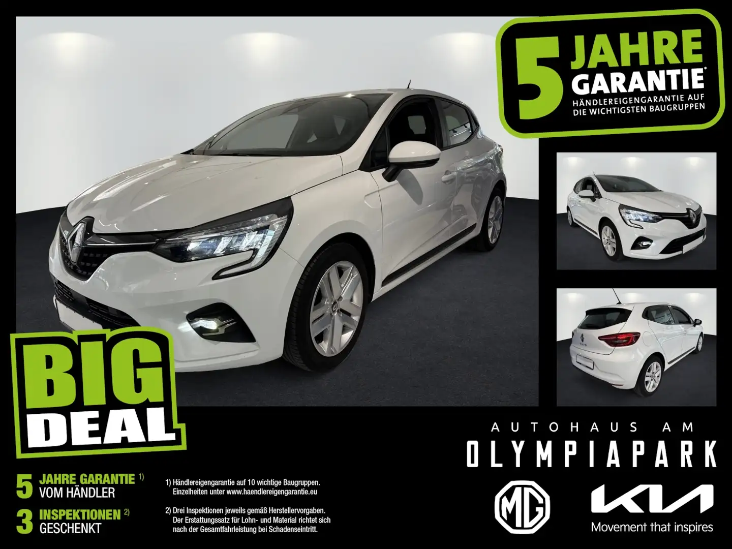 Renault Clio V 1.0 SCe 65 Zen +LED SpurH Blanco - 1