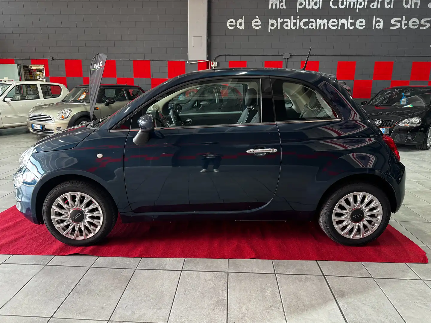 Fiat 500 1.2 Lounge 69cv Blauw - 2