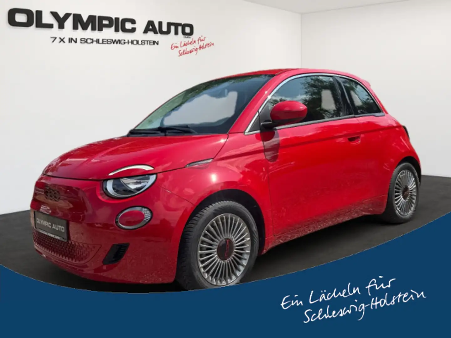 Fiat 500e RED 42 kWh GJR CARPLAY NAVIGATION KAMERA LM Rot - 1