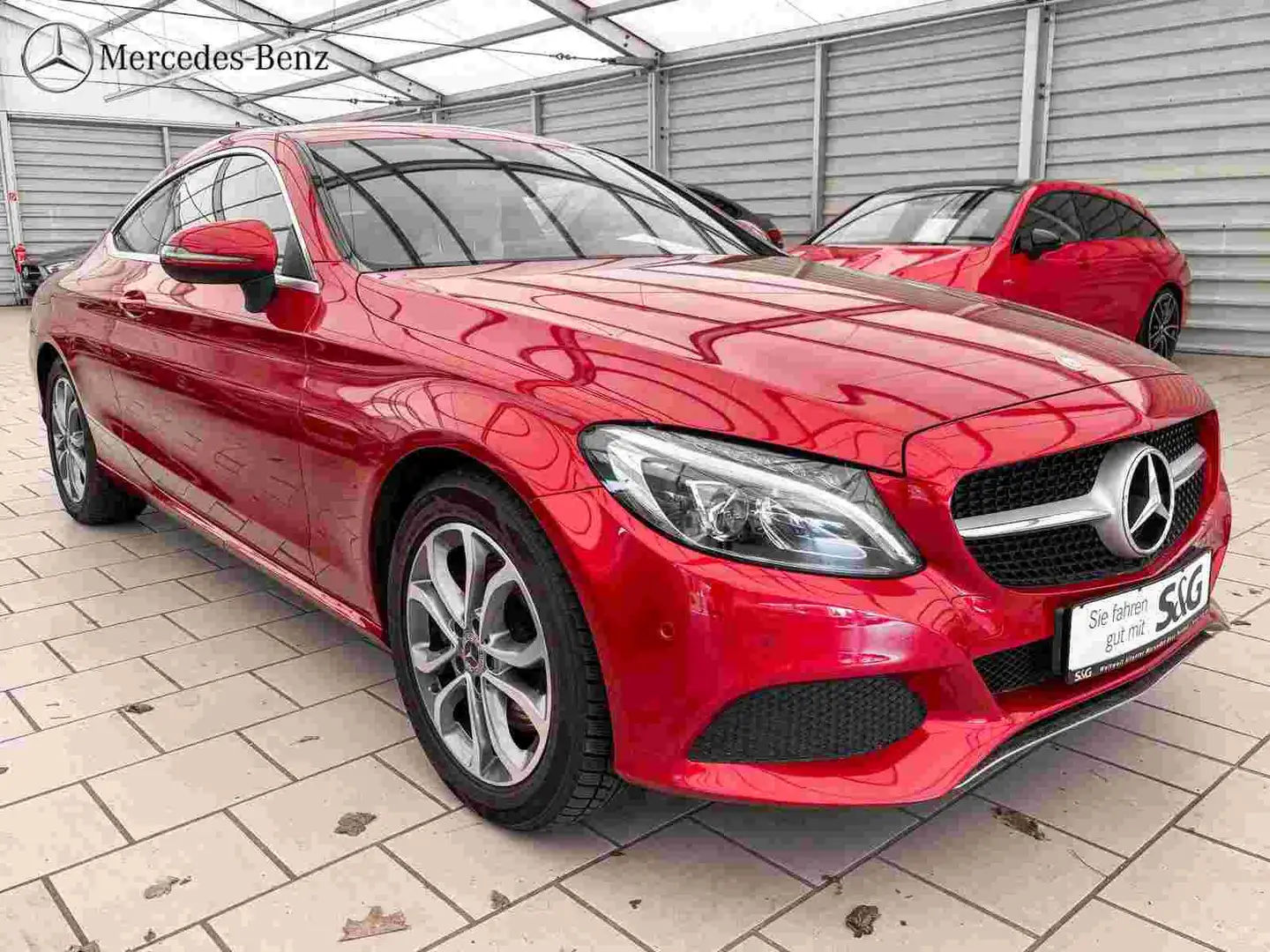 Mercedes-Benz C 250 Coupé Parktronic+Comand+Tempomat+LED+ Roşu - 2