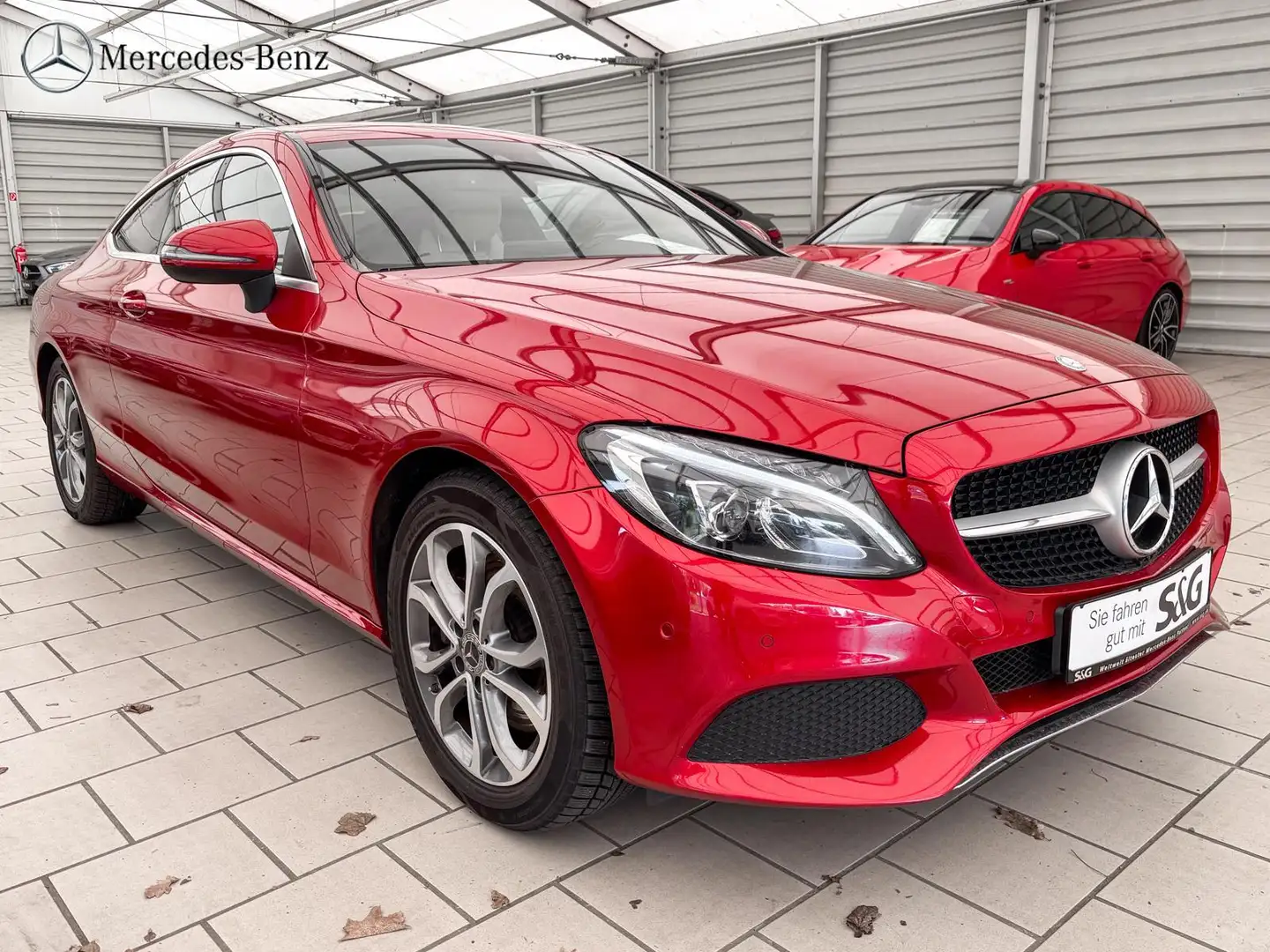 Mercedes-Benz C 250 Coupé Parktronic+Comand+Tempomat+LED+ Rojo - 2