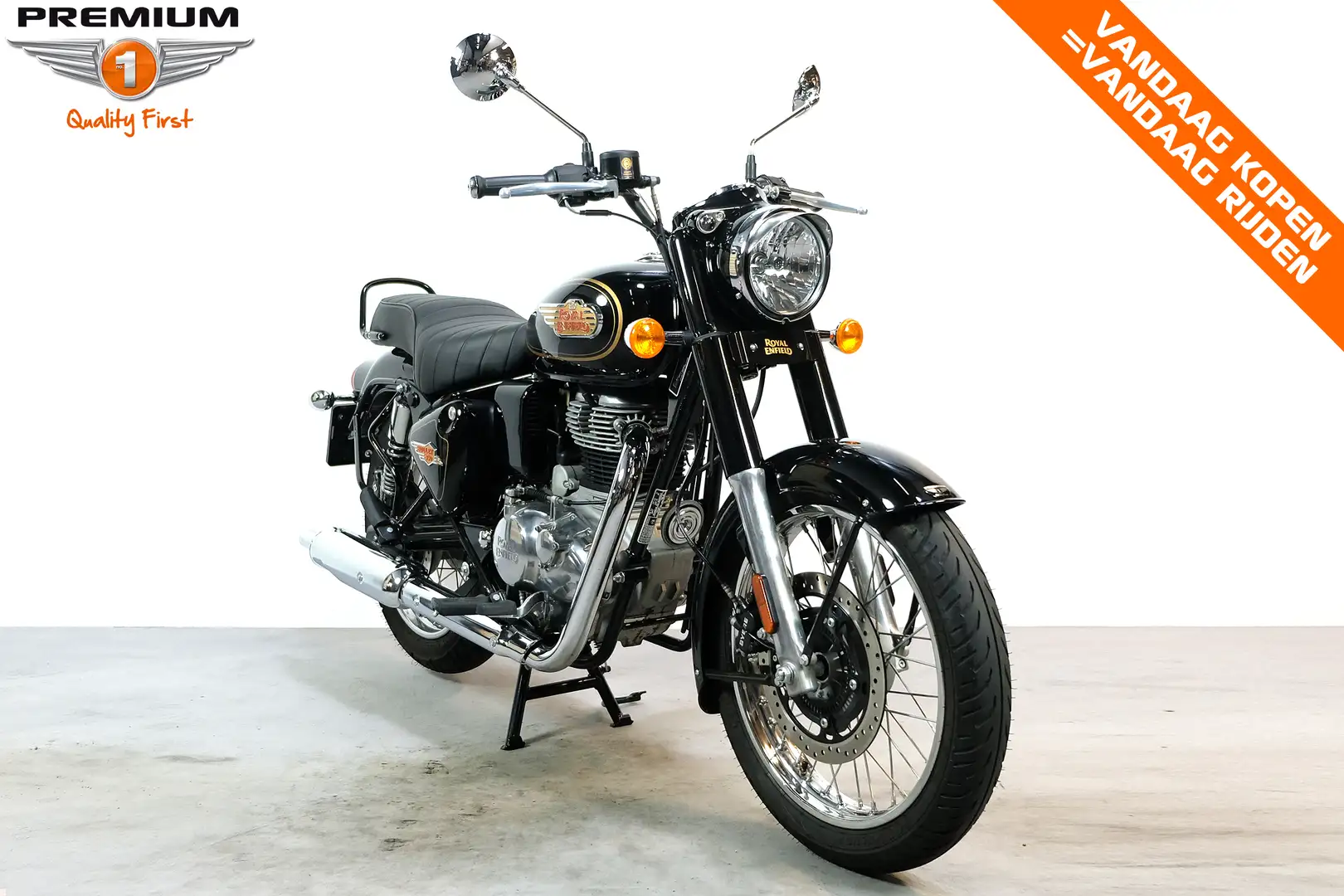 Royal Enfield Bullet 350 Zwart - 2