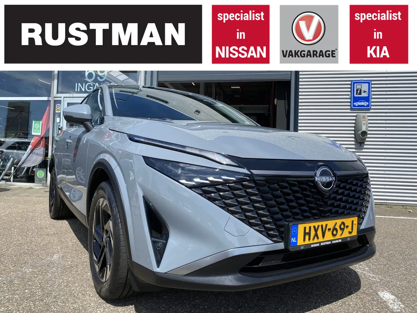 Nissan Qashqai 1.3 MHEV Xtronic N-Connecta Cold pack Grijs - 1