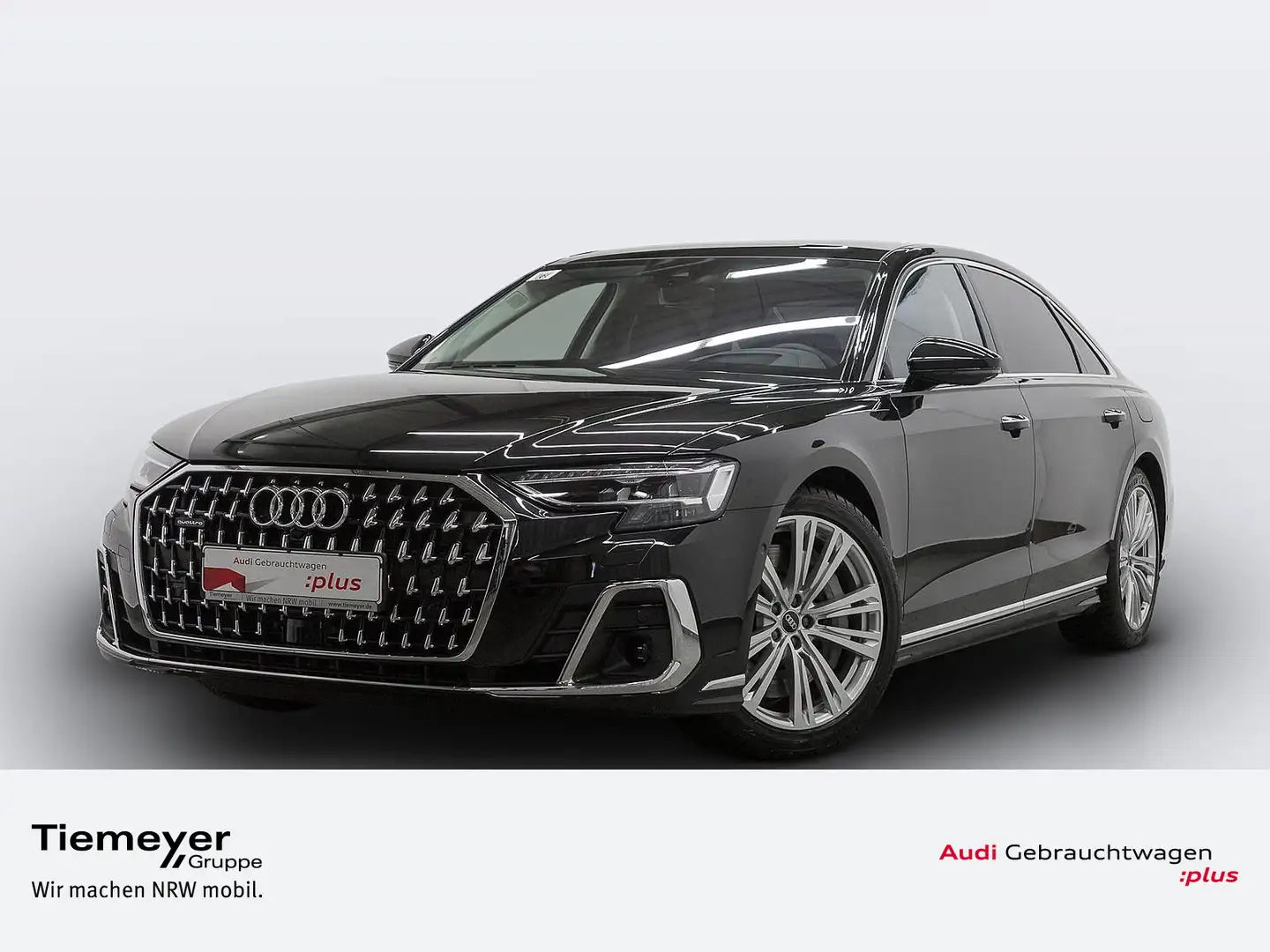 Audi A8 Lang 60 TFSIe Q NP156 PANO LM20 BuOadv Negro - 1
