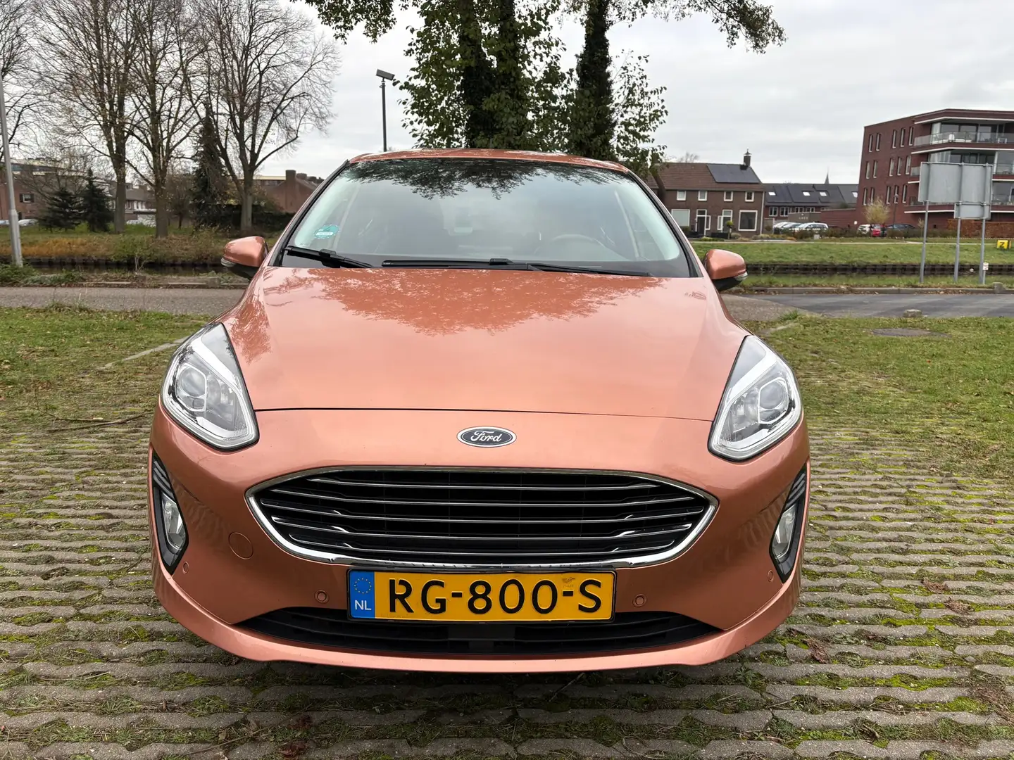 Ford Fiesta 1.0 EcoBoost Titanium - Airco - navi - cruise cont Naranja - 2