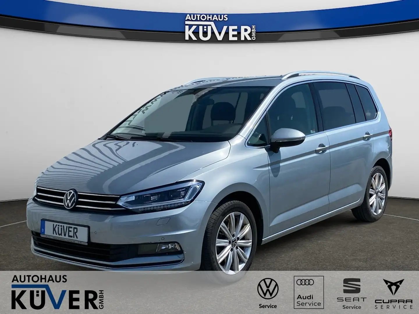 Volkswagen Touran Highline 1.5 TSI DSG Navi+ACC+AHK+Shzg. Silber - 1