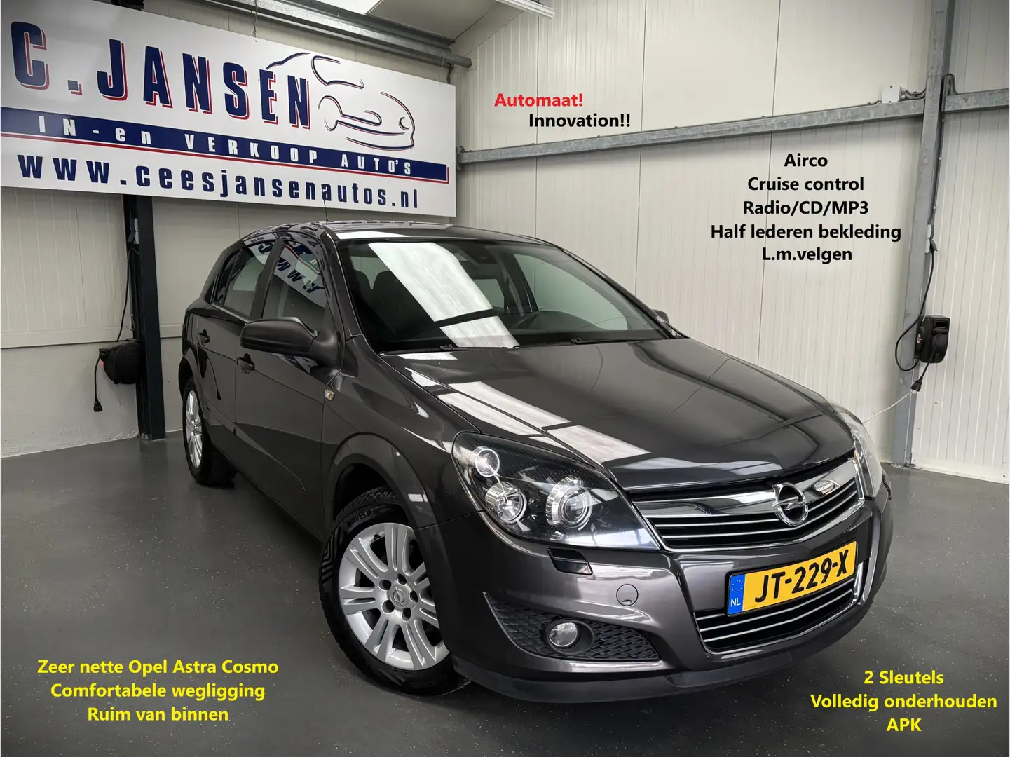 Opel Astra 1.8 Cosmo INNOVATION AUT. | Cruise Control | Cruis Gris - 1
