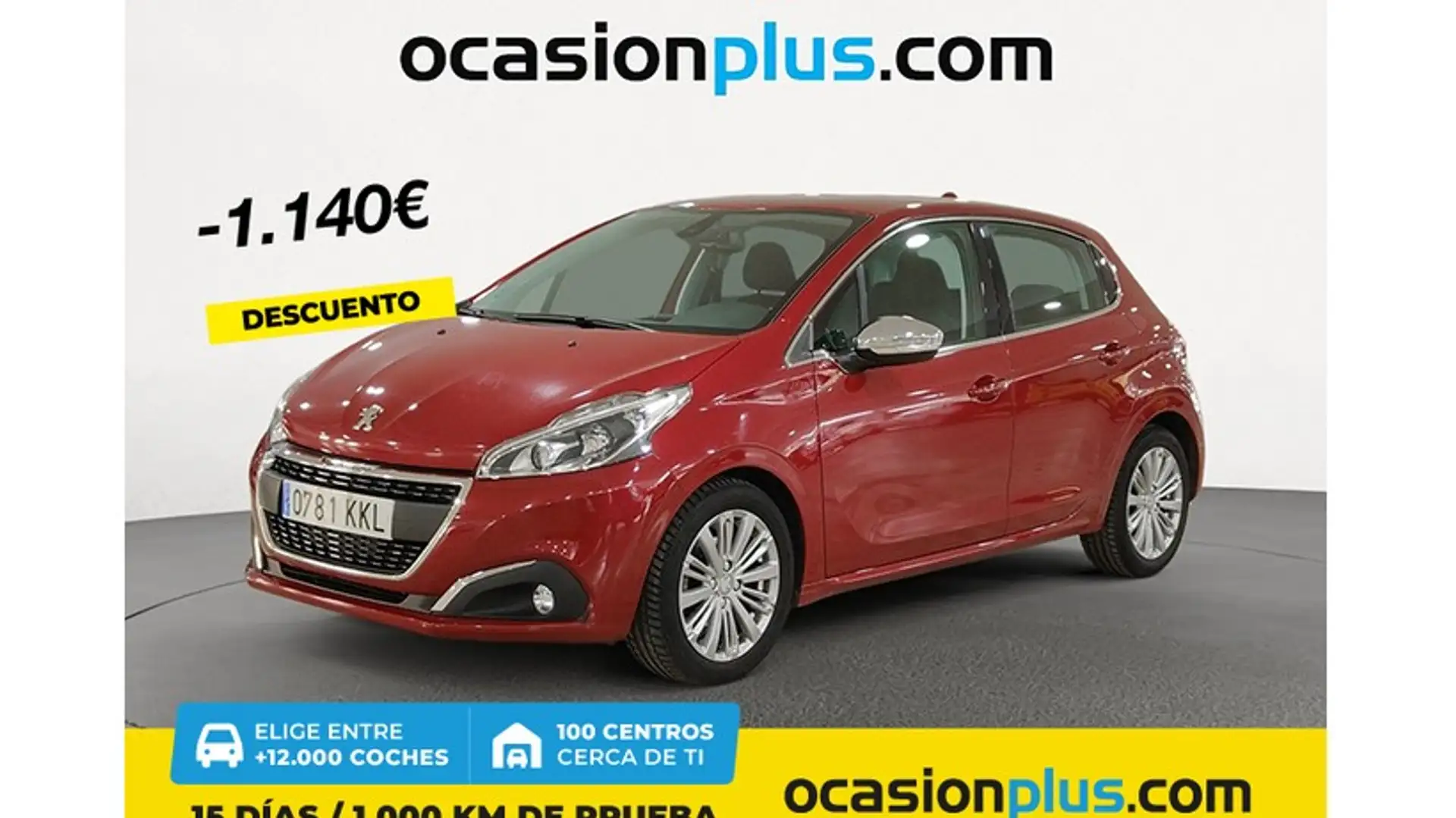 Peugeot 208 1.6BlueHDi Allure 100 Rojo - 1