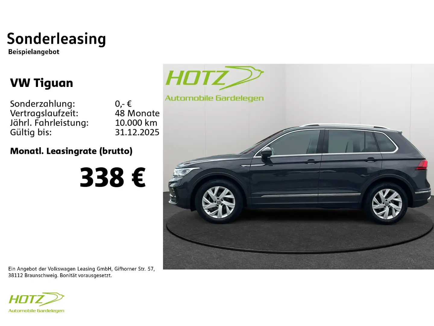 Volkswagen Tiguan 2.0 TDI DSG Elegance AHK/REAR/MATRIX Grau - 2