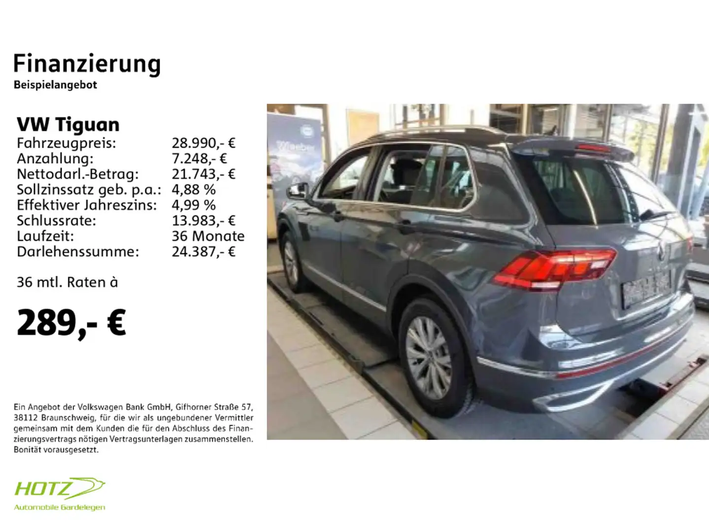 Volkswagen Tiguan 2.0 TDI DSG Elegance AHK/REAR/MATRIX Grigio - 2