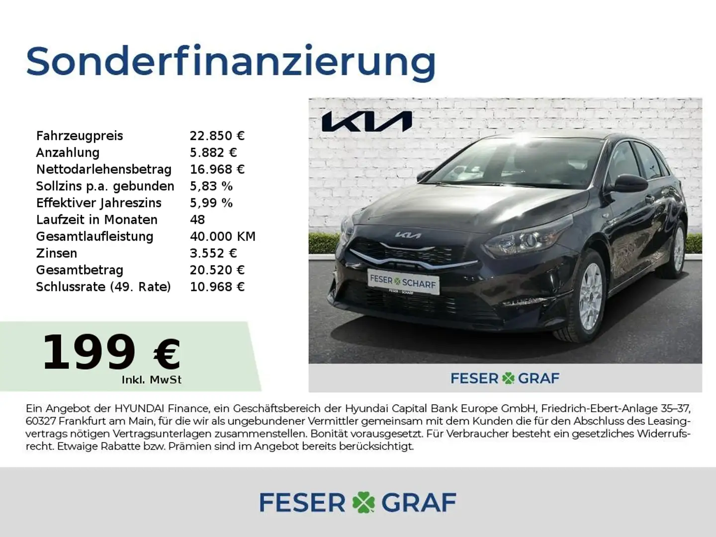 Kia Ceed / cee'd 1.5T 140 VISION NAVI Klima Nero - 1