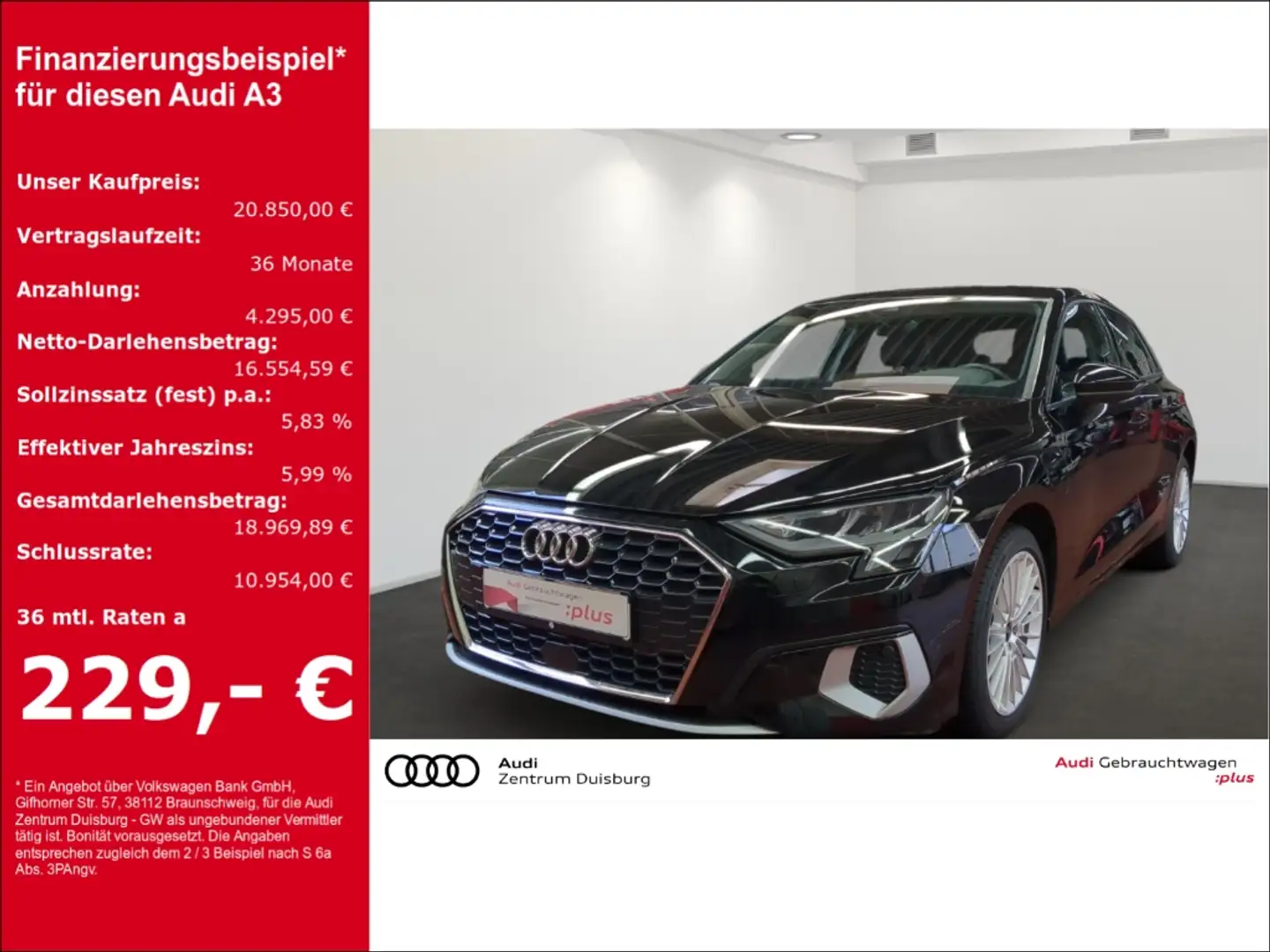 Audi A3 Sportback 40 TFSI e advanced Navigation  SHG Ganzj Czarny - 1
