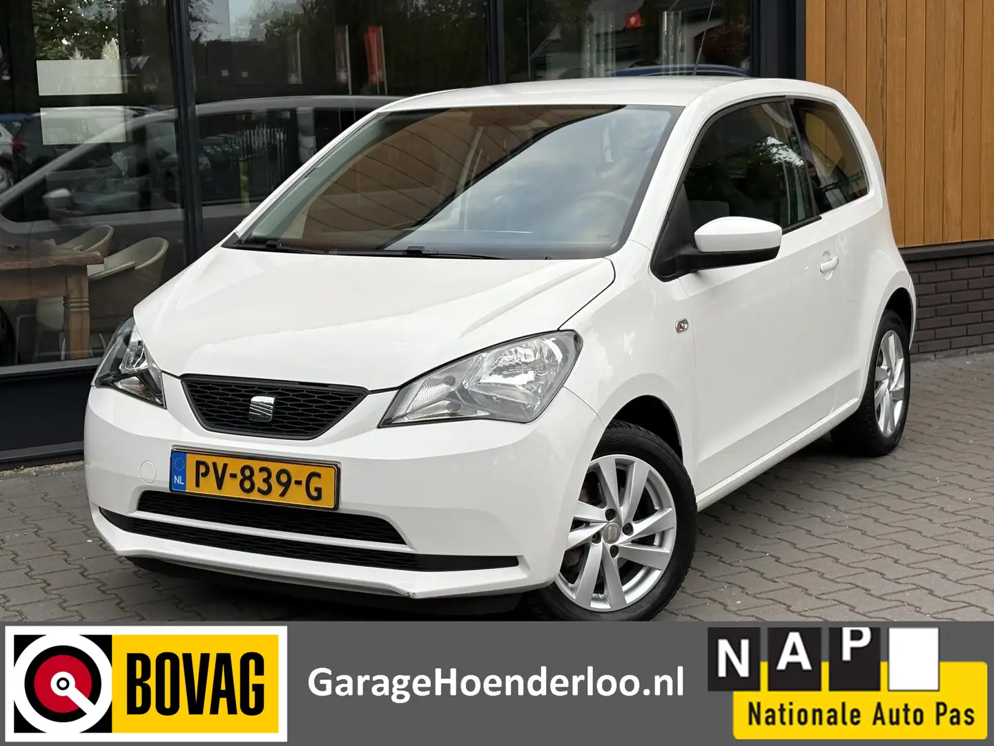 SEAT Mii 1.0 Style Airco, Lichtmetalen velgen, Garantie Wit - 1