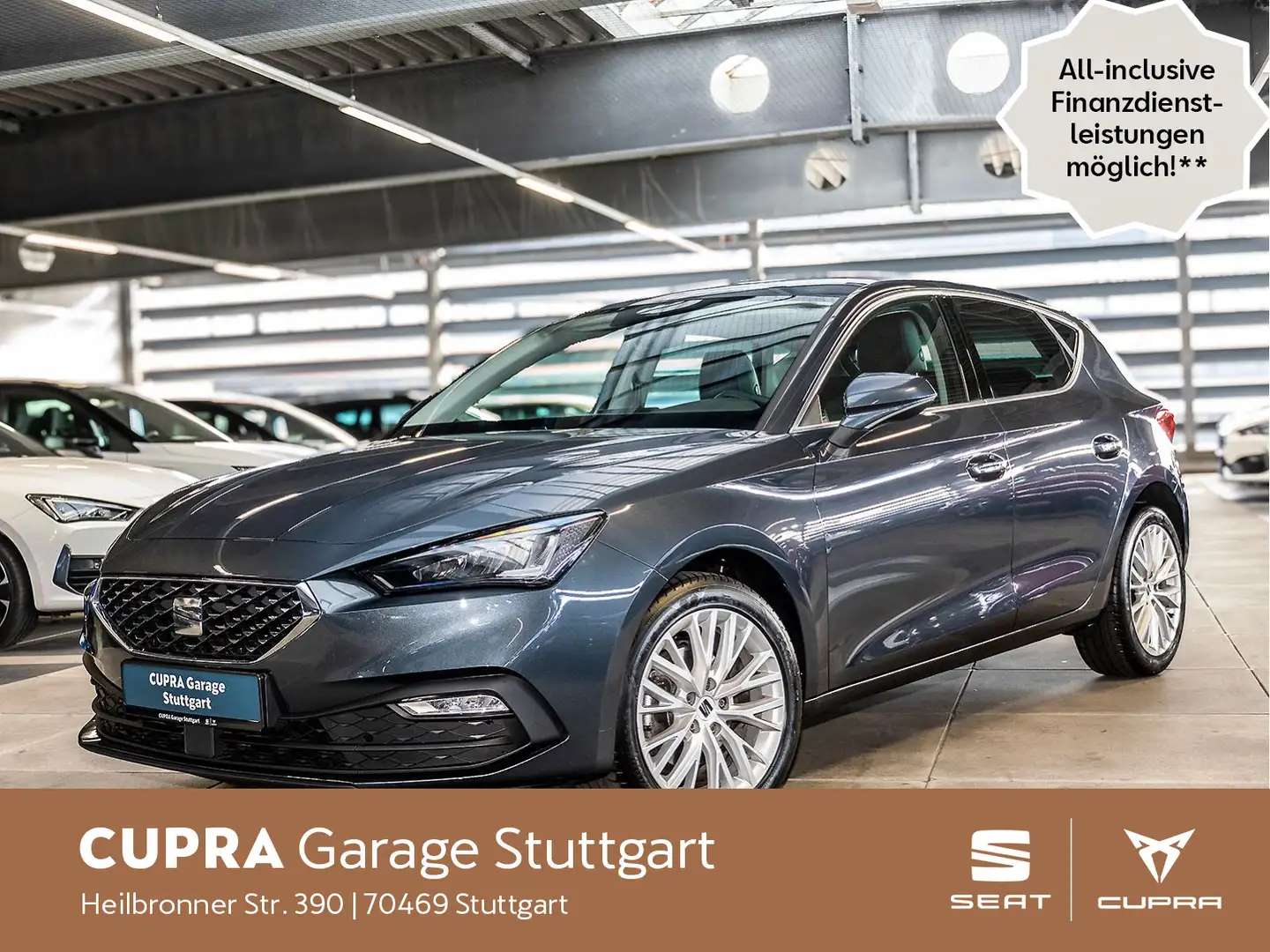 SEAT Leon 1.0 TSI Xcellence NAVI KLIMA SHZ TEMP Grau - 1
