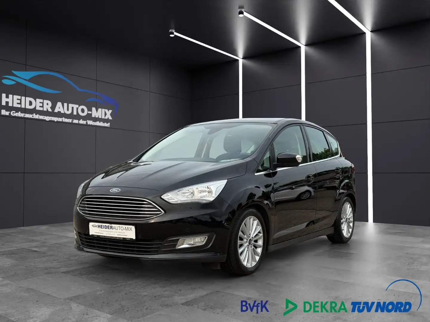 Ford C-Max Titanium NAVI|TEMPOMAT|KAMERA|PDC|AHK|STHZ Schwarz - 1