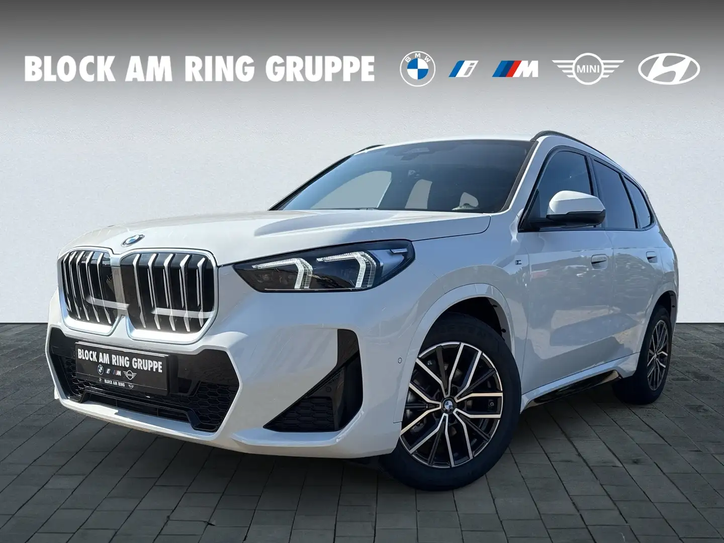 BMW X1 SDRIVE18I M Sport AHK LHZ SH ALED DA+ PA NAVI Blanco - 1
