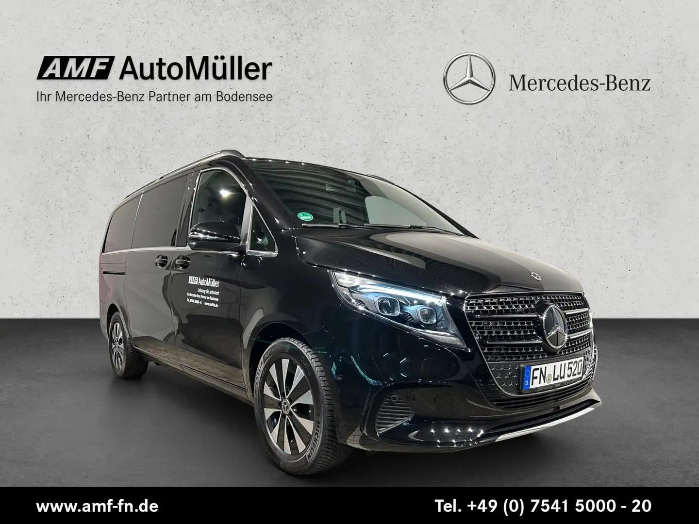 Mercedes-Benz V 300 V 300d AVANTGARDE LANG AHK LED DISTRO BURM LEDER Schwarz - 2