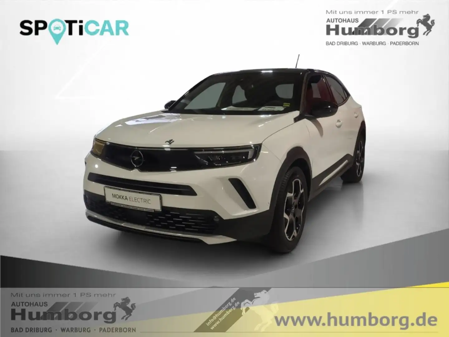 Opel Mokka-E B Ultimate Navi Leder 50kWh 100%SoH Massagesitze L Weiß - 1