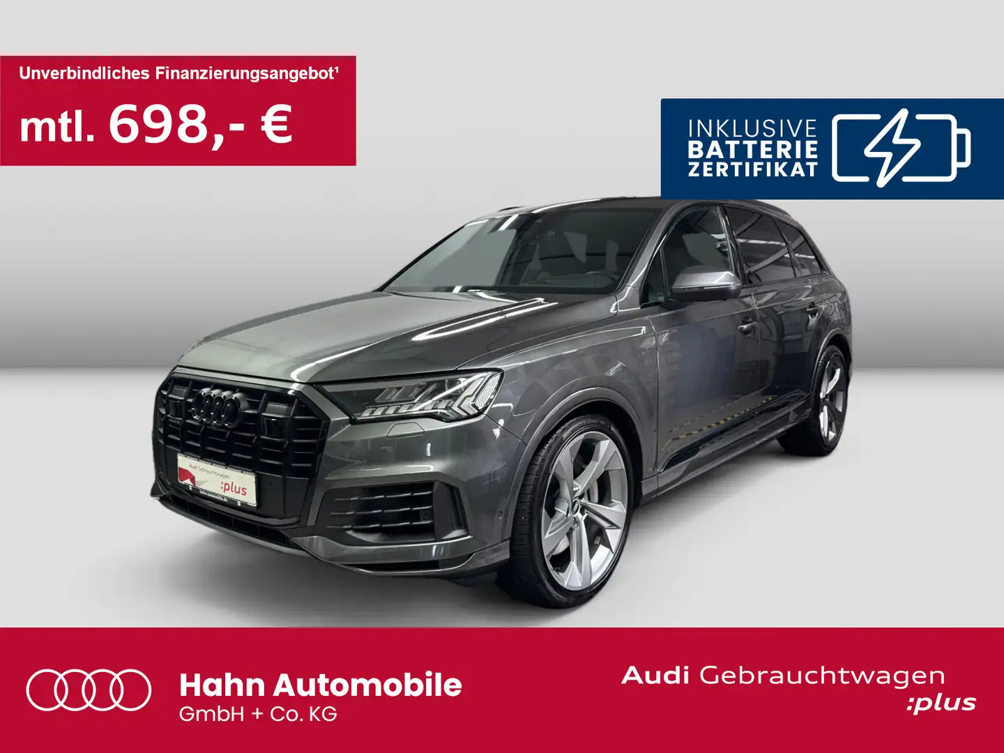 Audi Q7 55 TFSIe quattro AHK AIR Matrix Pano Carplay Grau - 1