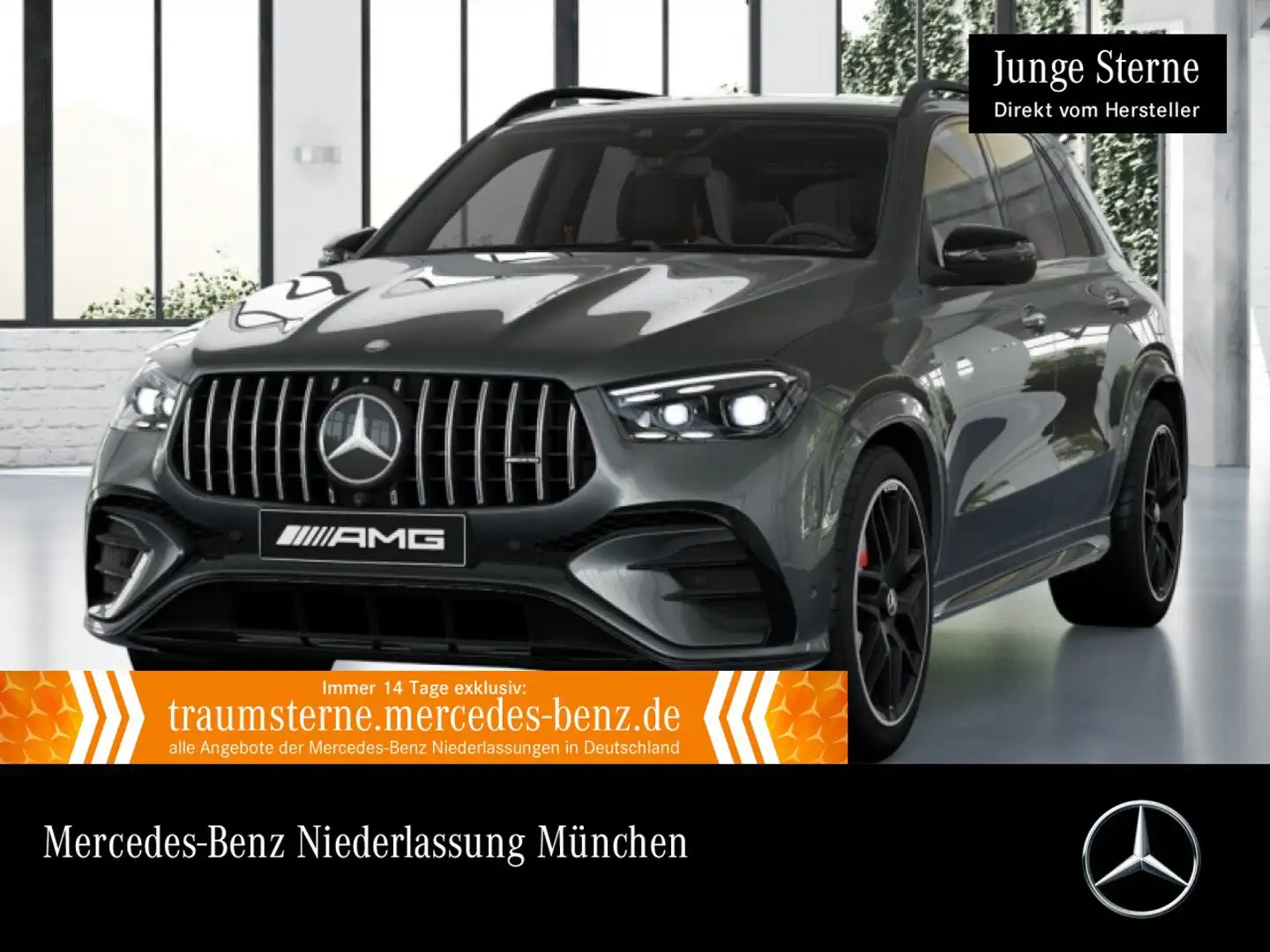 Mercedes-Benz GLE 53 AMG GLE 53 HYBRID 4M NIGHT+PANO+360+AHK+MULTIBEAM+22" Grau - 1