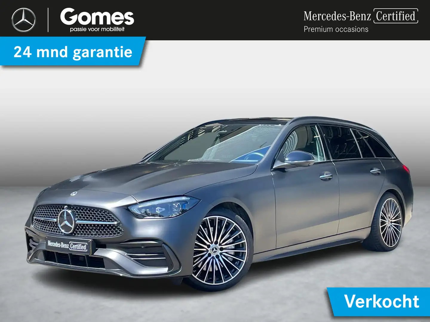 Mercedes-Benz C 180 Estate AMG Line | Premium | Nightpakket | Panorama Grijs - 1