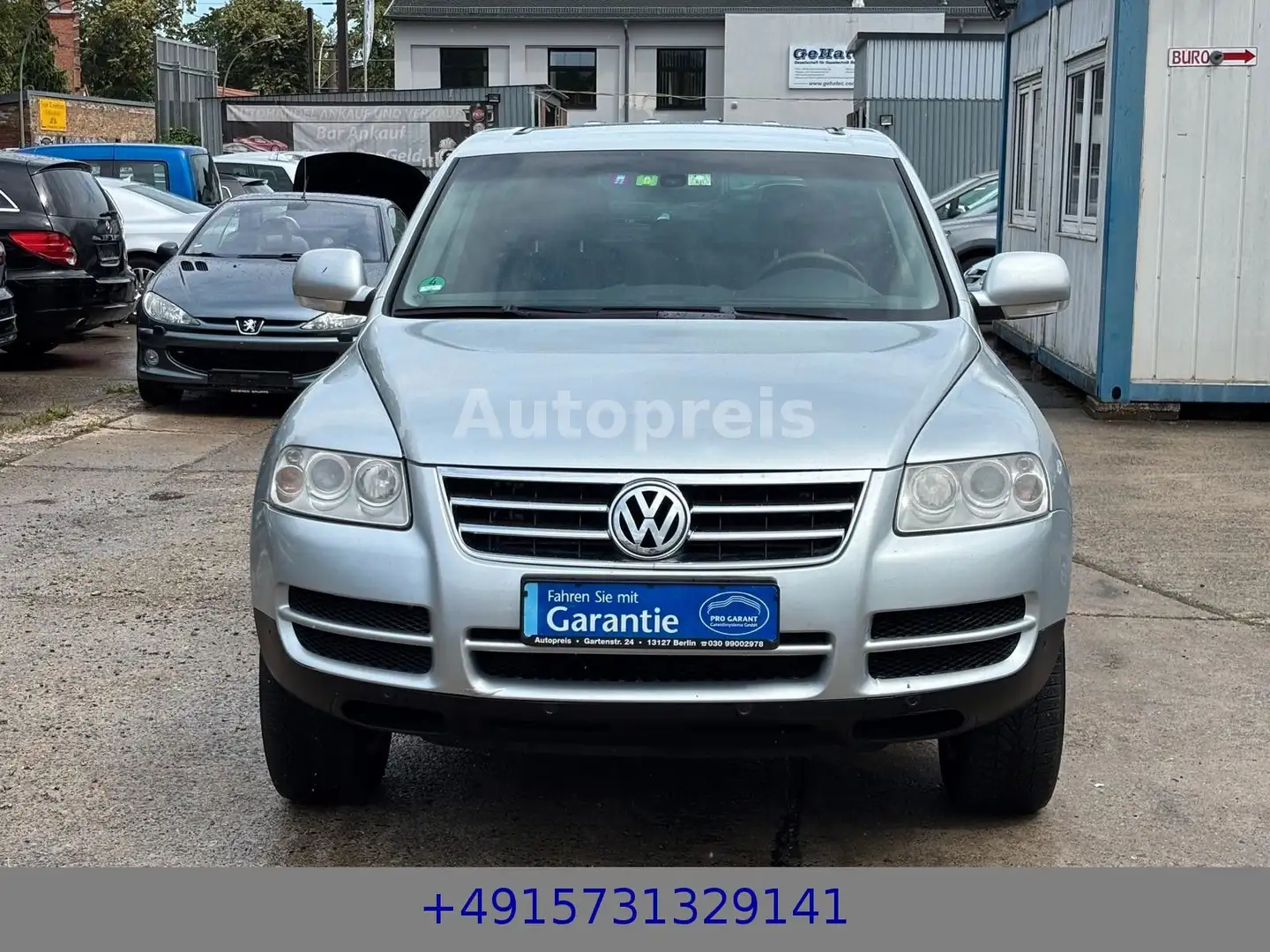 Volkswagen Touareg 3.0 V6TDI Klima Automatik Leder AHK Navi Zilver - 2