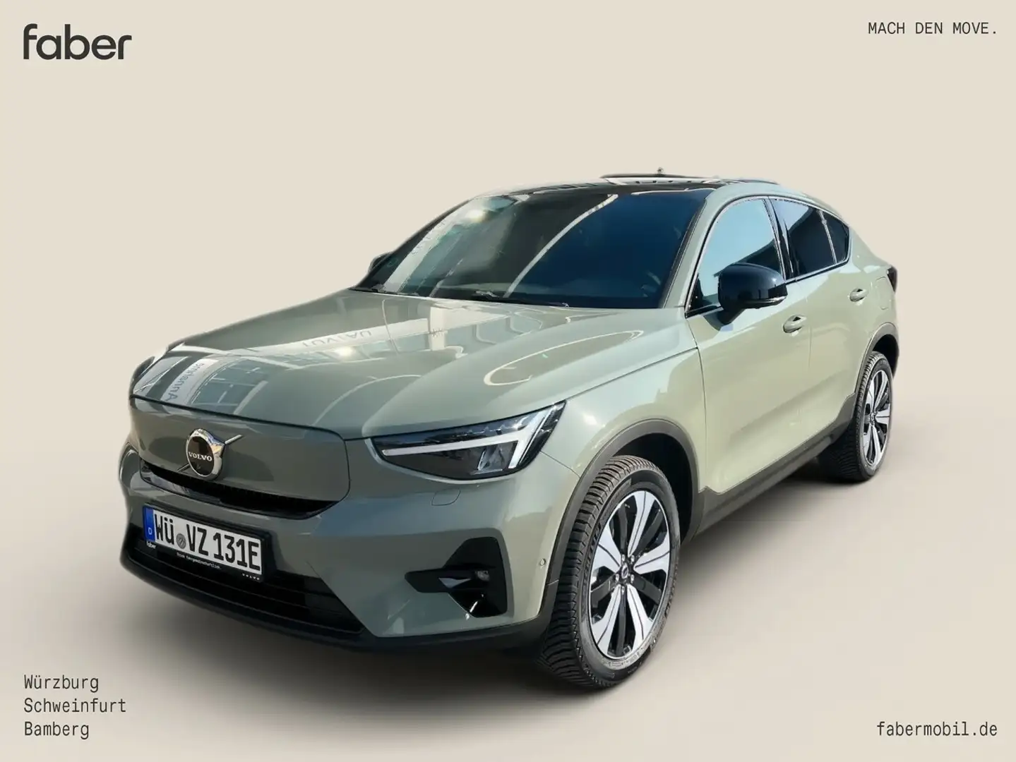 Volvo C40 Recharge Single Motor Ultimate Grün - 1