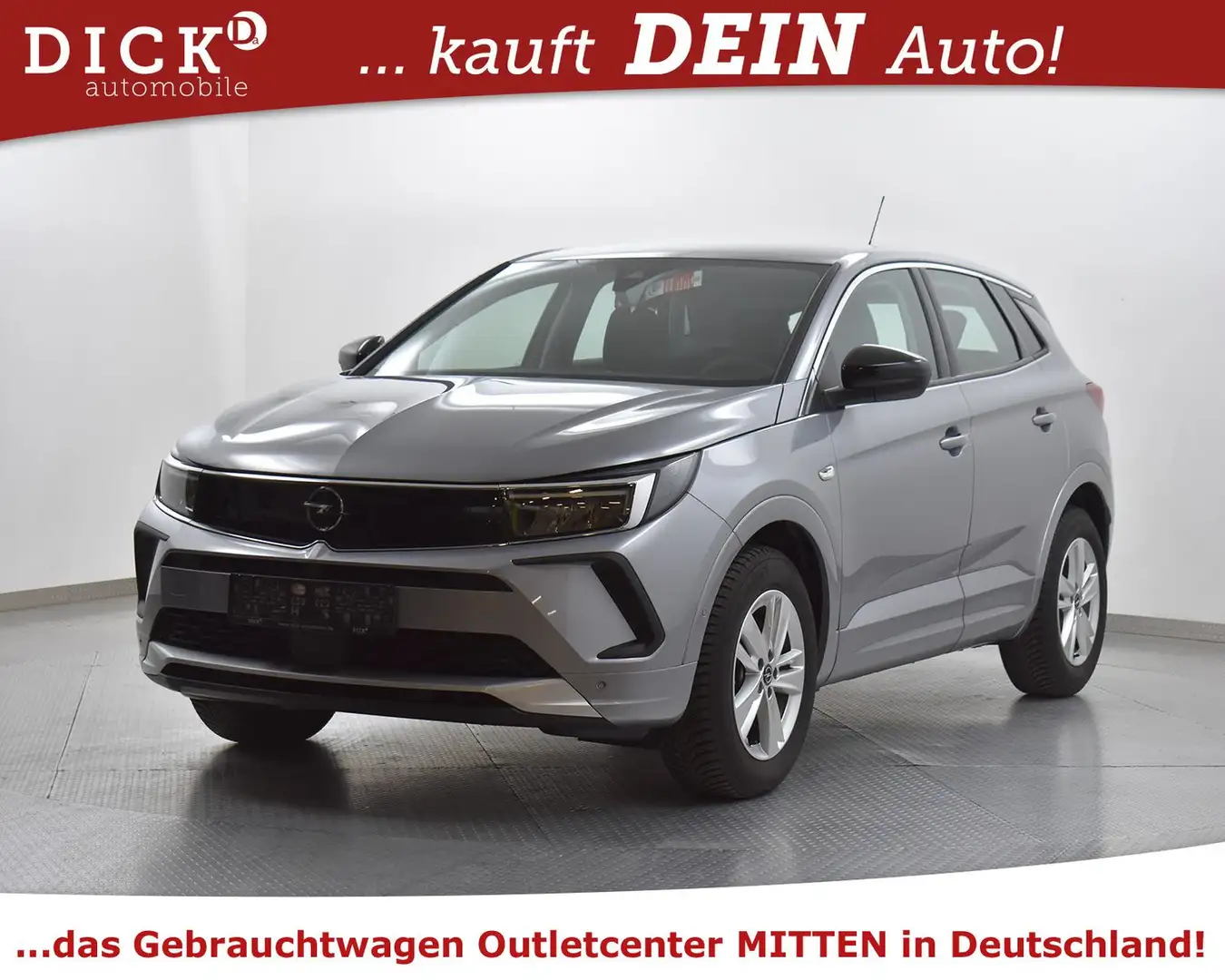 Opel Grandland X 1.2 Aut. Enjoy NAVI+KAM+ACC+LED+SHZ+ Silber - 2