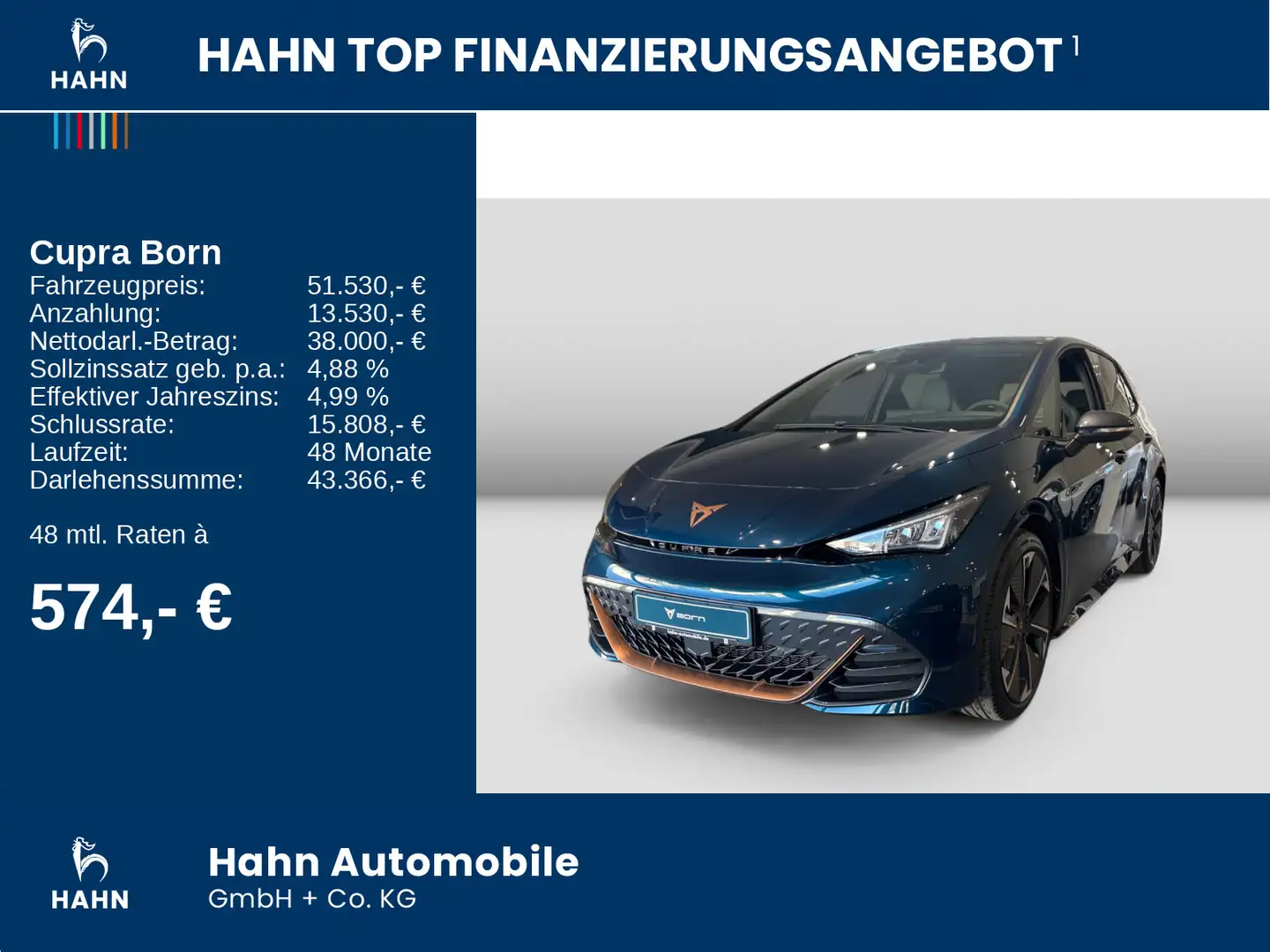 CUPRA Born VZ Head Up Wärmepumpe Keyless Totwinkel Синій - 2