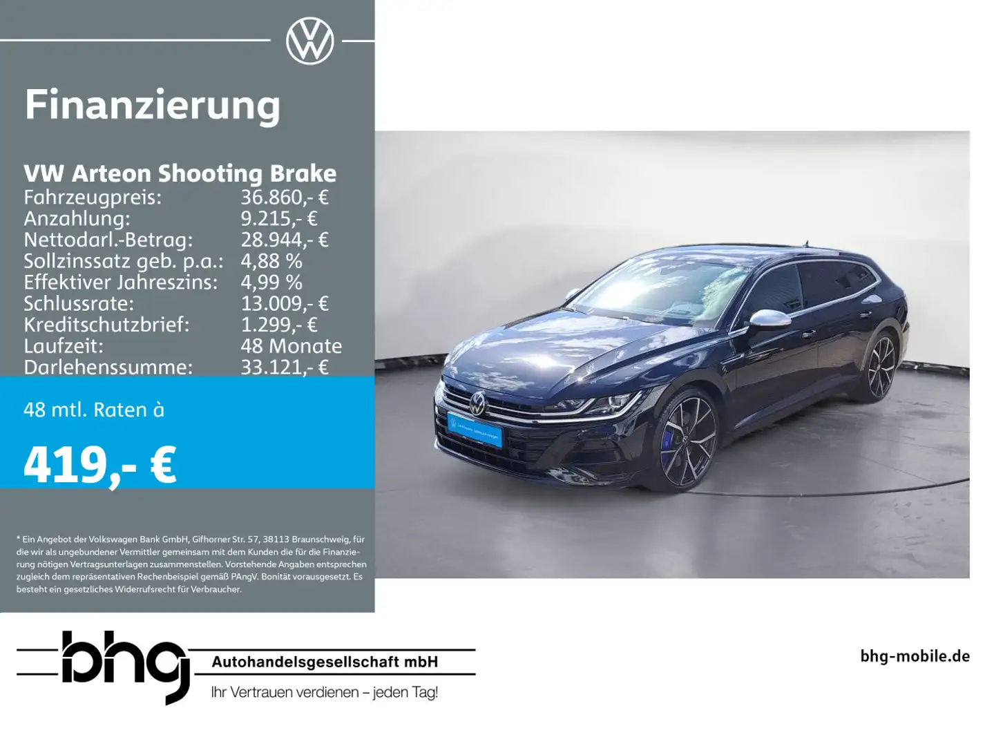 Volkswagen Arteon 2.0 TSI 4Motion DSG R Schwarz - 1