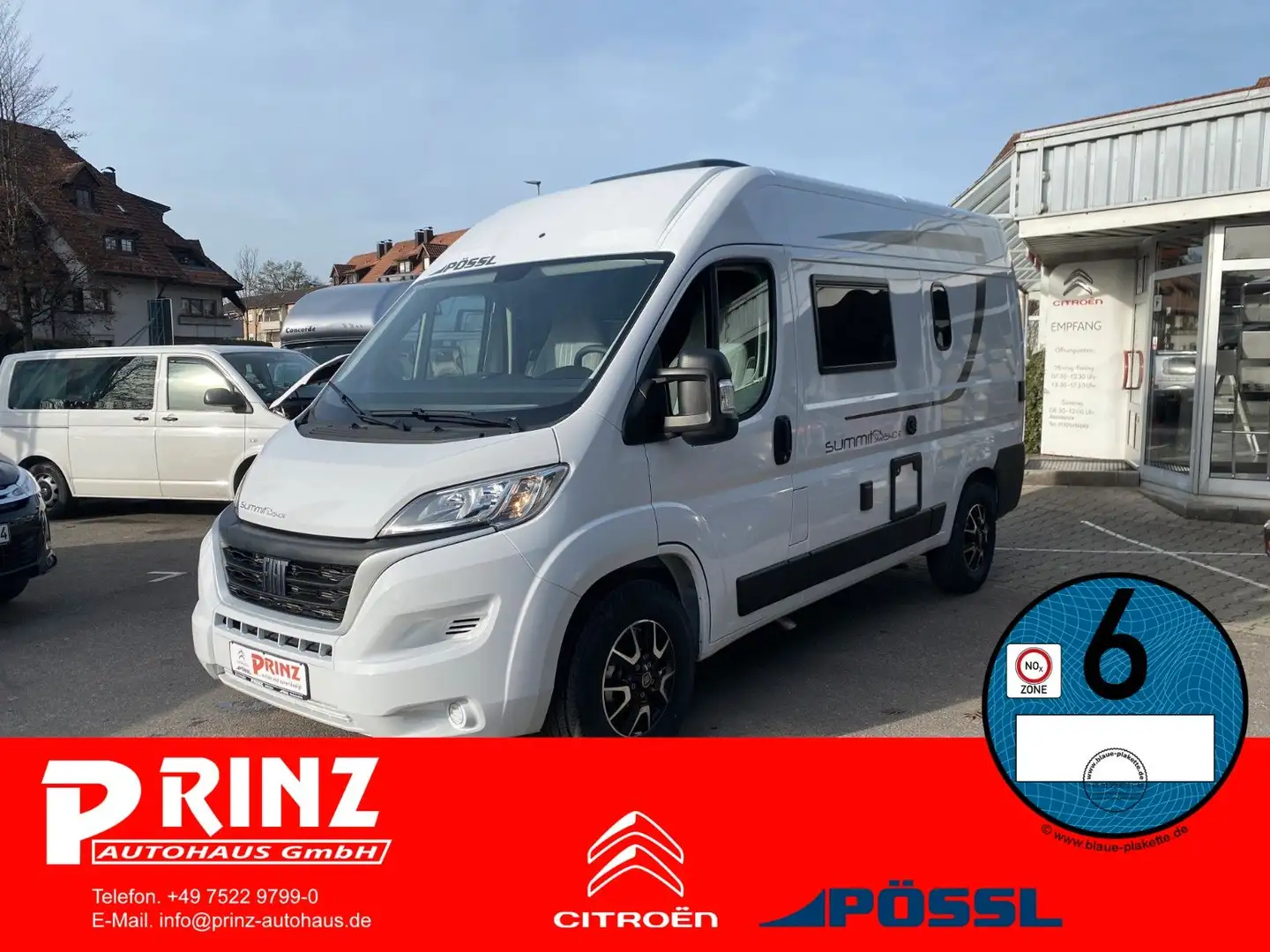 Pössl Summit 540 R Shine Fiat 140 PS *Doppelsitzbank Weiß - 1