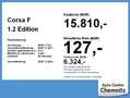 Opel Corsa F 1.2 Edition LED/Klima/SHZ+LHZ/PDC Grijs - thumbnail 4