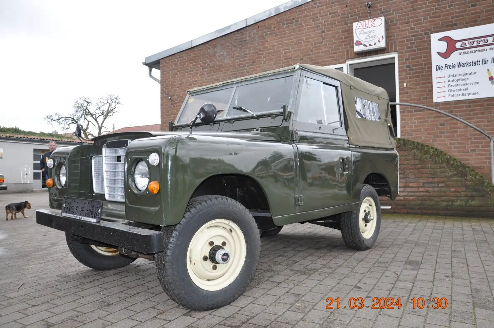 Land Rover Series 88Diesel Softtop,restauriert,H-Kennz. Green - 1