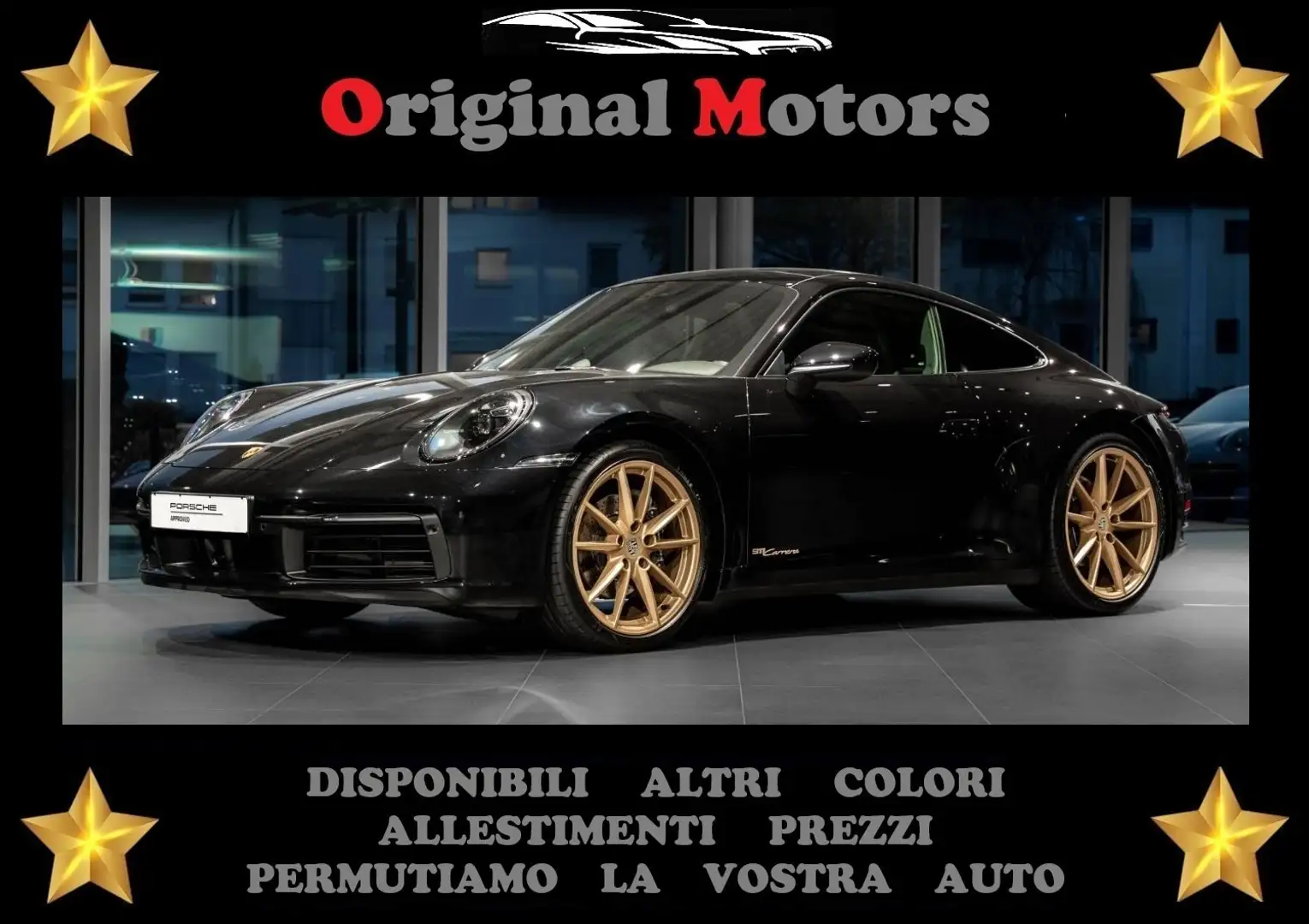 Porsche 992 911 Coupe 3.0 Carrera auto/MATRIX/TETTO/CHRONO/BOS Nero - 1