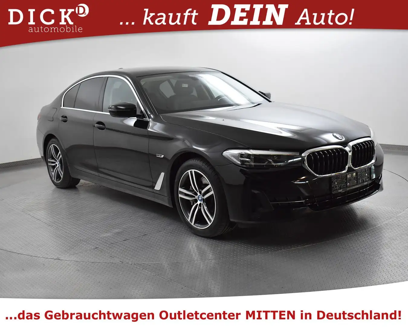 BMW 530 e Sport Line LEDER+PROF+VIRTU+H&K+KAMERA+M18" Noir - 1
