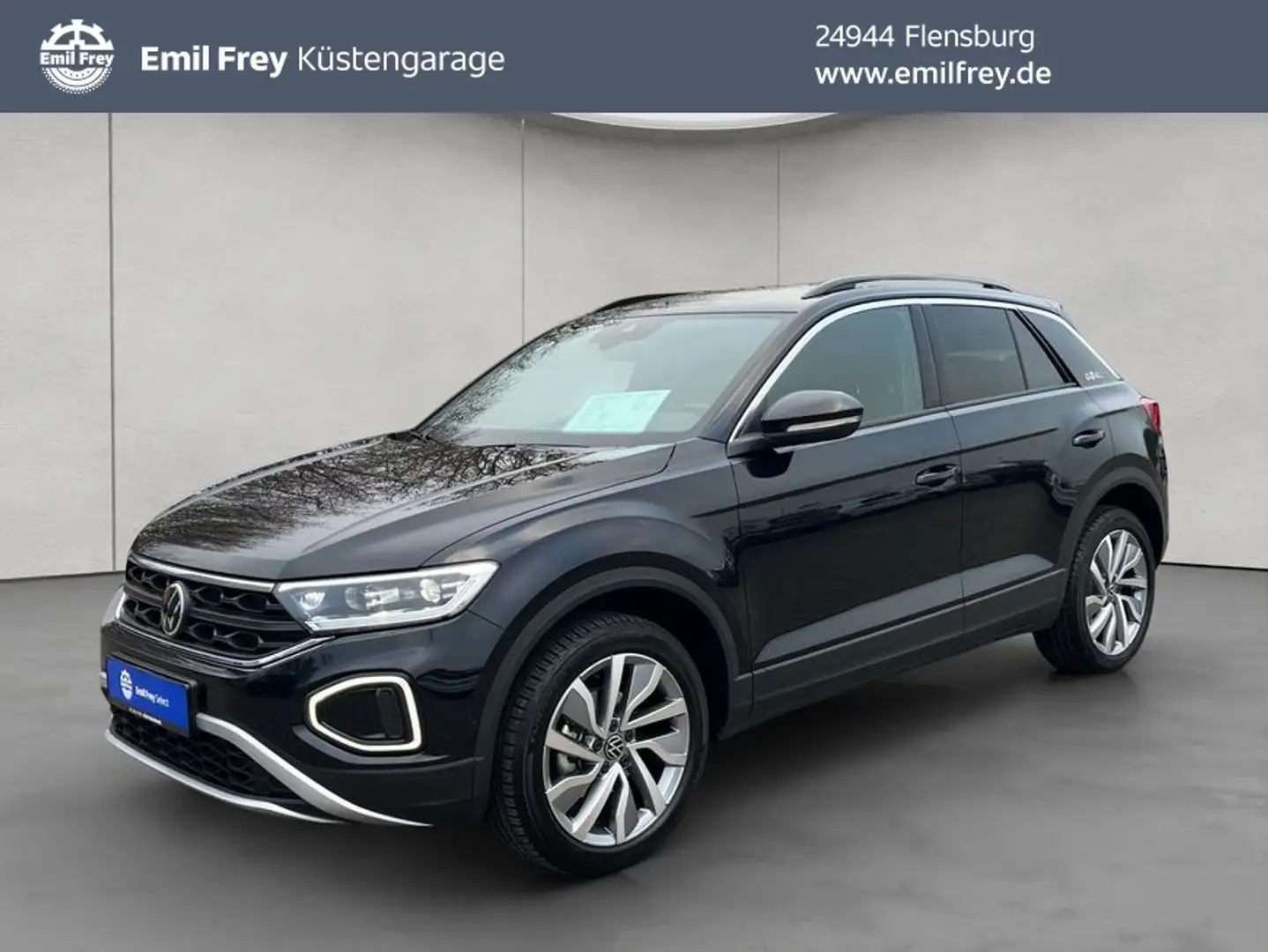 Volkswagen T-Roc 1.5 TSI -Goal- DSG LED/ AHK/ Navi/ RFK Schwarz - 1
